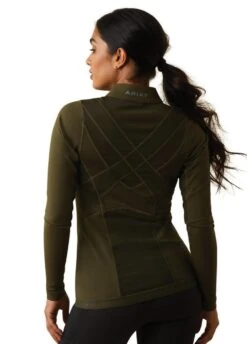 Ariat Ascent 1/4 Zip Baselayer - Relic -Equisstride Style Shop ariat ascent ls relic 3rdy