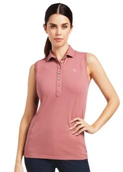 Ariat Sleeveless Prix 2.0 Polo - Antique Rubia