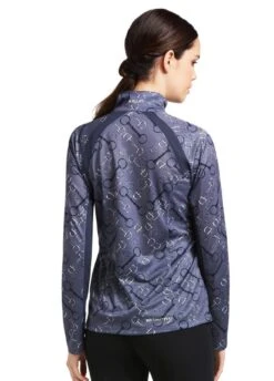 Ariat Sunstopper 2.0 1/4 Zip Baselayer - Charcoal Bit Print -Equisstride Style Shop ariat sunstopper charcoal bit 2rdy