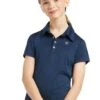 Ariat Kids' Laguna Short Sleeve Polo Shirt - Navy