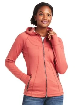 Ariat Attain Full Zip Hoodie - Marsala