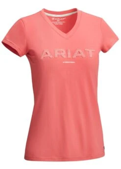 Ariat Womens 3D Logo T-Shirt - Amaranth -Equisstride Style Shop ariatlogoteeamaranthrdy