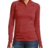 Ariat Womens Lowell 2.0 1/4 Zip Base Layer - Marsala
