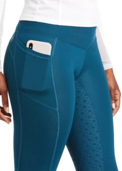 Ariat Womens EOS Full Seat Tight - Eurasian Teal -Equisstride Style Shop ariattightteal3rdy