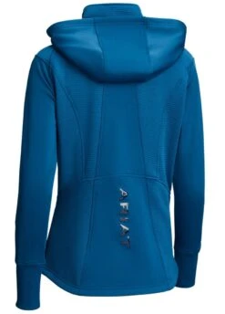 Ariat Wilde Full Zip Sweatshirt - Blue Opal -Equisstride Style Shop ariatwildeblueopal2rdy