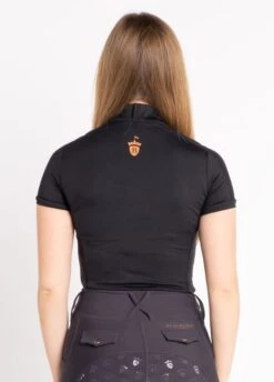Blackfort Equestrian Short Sleeve Base Layer - Black -Equisstride Style Shop bf ss base black 3rdy