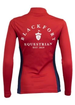 Blackfort Equestrian Cool Mesh Base Layer - Red/Navy -Equisstride Style Shop blackfort base red navy 3rdy