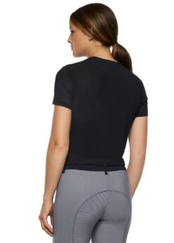 Cavalleria Toscana Perforated T-Shirt - Navy -Equisstride Style Shop cavalleria toscana perforated tshirt navy 3rdy