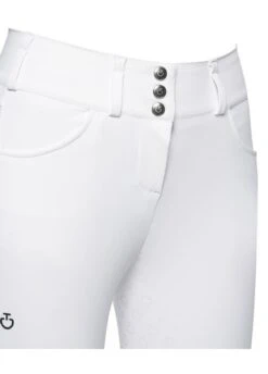 Cavalleria Toscana High Waist Full Seat Breeches - White -Equisstride Style Shop ct high breech white 4rdy