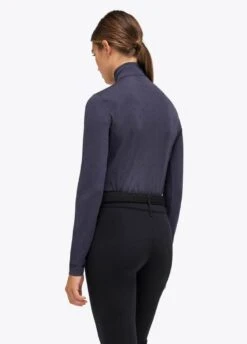Cavalleria Toscana Mini CT Flock Turtleneck - Navy -Equisstride Style Shop ct mini flock turtle 7901 3rdy