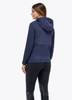 Cavalleria Toscana Pennant Piqué Hoodie - Navy -Equisstride Style Shop ct pennant hoodie blue 3rdy