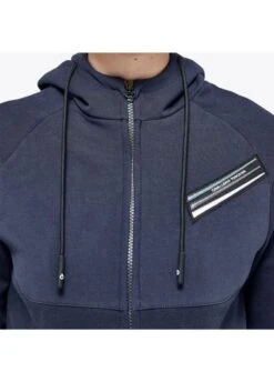 Cavalleria Toscana Pennant Piqué Hoodie - Navy -Equisstride Style Shop ct pennant hoodie blue 4rdy
