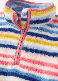 Joules Junior Ellie Half Zip Fleece - Multi Stripe -Equisstride Style Shop ellie4