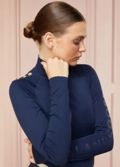 Holland Cooper Findley High Neck Base Layer - Navy -Equisstride Style Shop hc findley high navy 2rdy