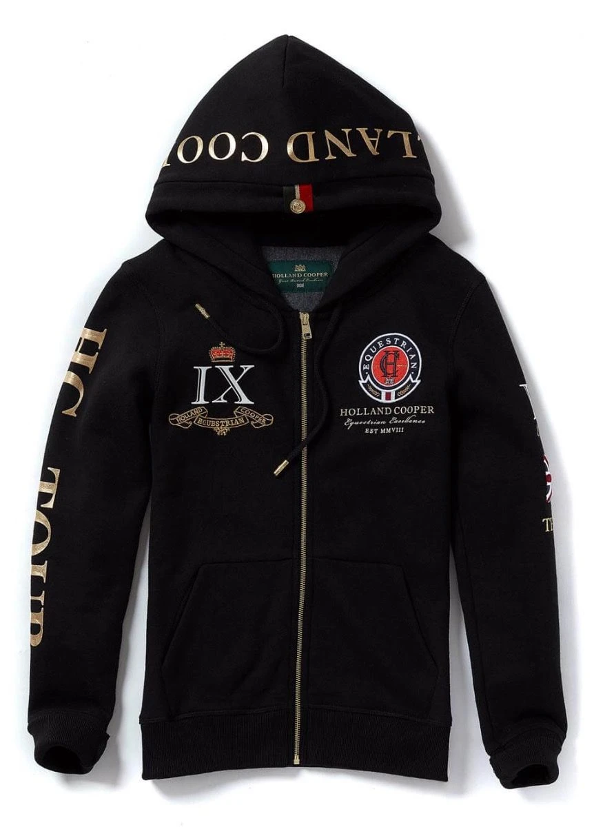 Holland Cooper Team Hoodie - Black 3 Holland Cooper Team Hoodie - Black - Image 3
