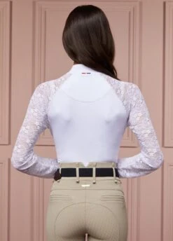 Holland Cooper Newbury L/S Base Layer - White 4 Holland Cooper Newbury L/S Base Layer - White -Equisstride Style Shop hc newbury ls white 2rdy