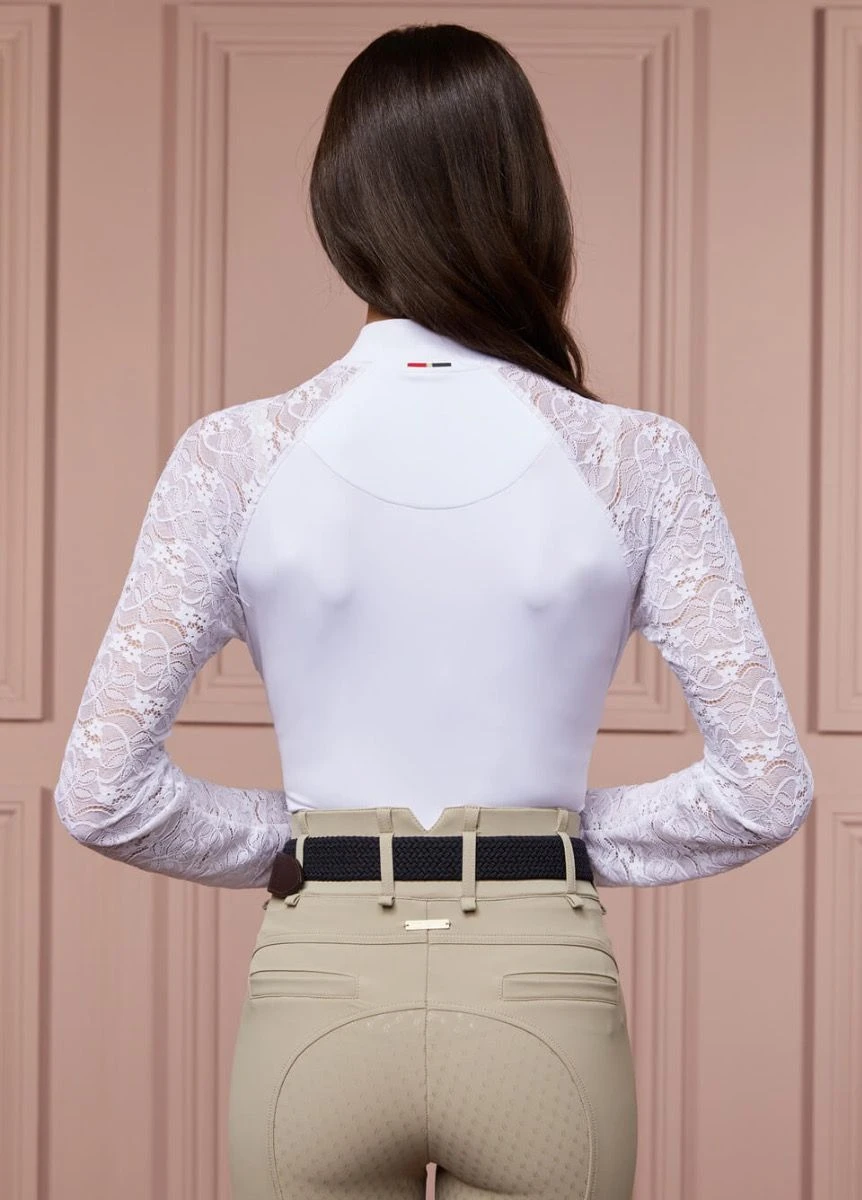 Holland Cooper Newbury L/S Base Layer - White 2 Holland Cooper Newbury L/S Base Layer - White - Image 2