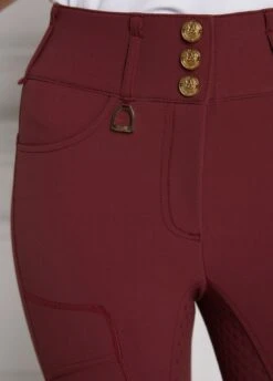 Holland Cooper Ascot Breeches - Burgundy -Equisstride Style Shop hcascotburgundy2rdy