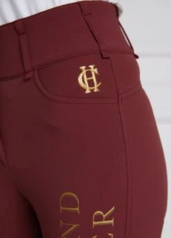 Holland Cooper Ascot Breeches - Burgundy -Equisstride Style Shop hcascotburgundy3rdy