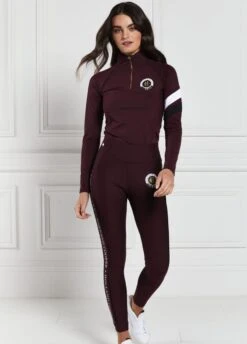 Holland Cooper Heritage Sport Base Layer - Mulberry -Equisstride Style Shop hcheritagebasemulberry3rdy