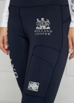 Holland Cooper Thermal Full Grip Leggings - Ink Navy -Equisstride Style Shop hcthermalinknavy4rdy