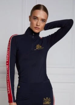 Holland Cooper Tour Panel Base Layer - Ink Navy/Red -Equisstride Style Shop hctourpanelbaseinkred5rdy