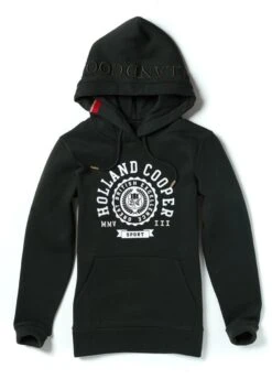 Holland Cooper Collegiate Flock Hoodie - Racing Green -Equisstride Style Shop holland cooper collegiate hoodie green 4rdy
