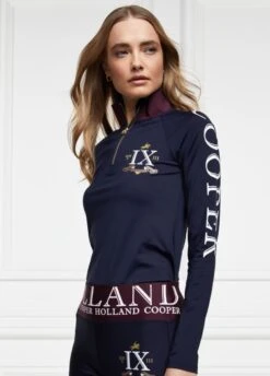 Holland Cooper Heritage Logo Base Layer - Ink Navy -Equisstride Style Shop holland cooper heritage logo base ink navy 2rdy