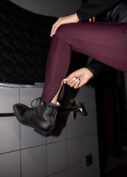 Pikeur Ladies Ine Grip Breeches - Bordeaux 11 Pikeur Ladies Ine Grip Breeches - Bordeaux -Equisstride Style Shop ine6