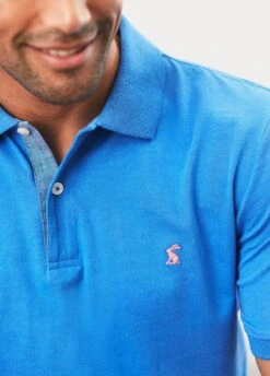 Joules Mens Hanfield Polo Shirt - Eton Blue -Equisstride Style Shop joules hanfield eton blue3