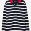 Joules Mens Onside Rugby Shirt - Navy Stripe