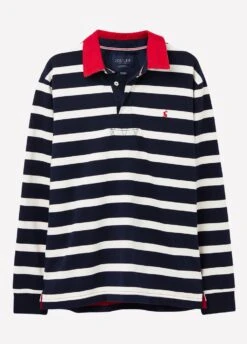 Joules Mens Onside Rugby Shirt - Navy Stripe