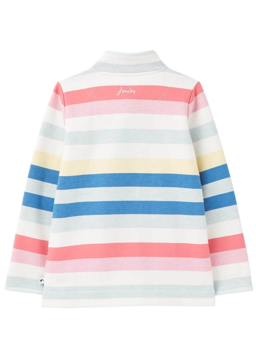 Joules Junior Fairdale Half Zip Sweatshirt - Multistripe 2 Joules Junior Fairdale Half Zip Sweatshirt - Multistripe - Image 2