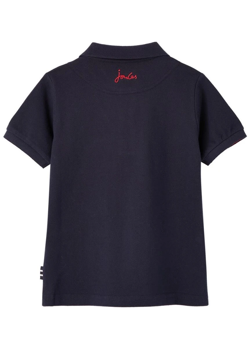 Joules Woody Mini Me Polo Shirt - French Navy 2 Joules Woody Mini Me Polo Shirt - French Navy - Image 2