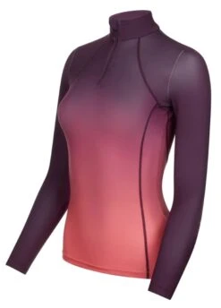 LeMieux Spectrum Base Layer - Aubergine/Papaya -Equisstride Style Shop lemieux baselayer spectrum papaya 2rdy