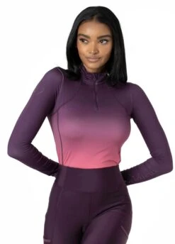 LeMieux Spectrum Base Layer - Aubergine/Papaya -Equisstride Style Shop lemieux baselayer spectrum papaya 4rdy