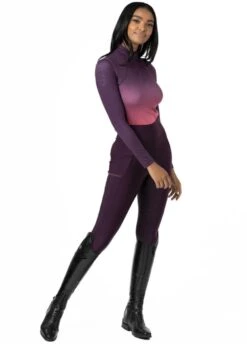 LeMieux Spectrum Base Layer - Aubergine/Papaya -Equisstride Style Shop lemieux baselayer spectrum papaya 5rdy