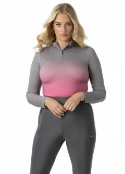 LeMieux Spectrum Base Layer - Grey/Watermelon -Equisstride Style Shop lemieux baselayer spectrum watermelon 4rdy 2