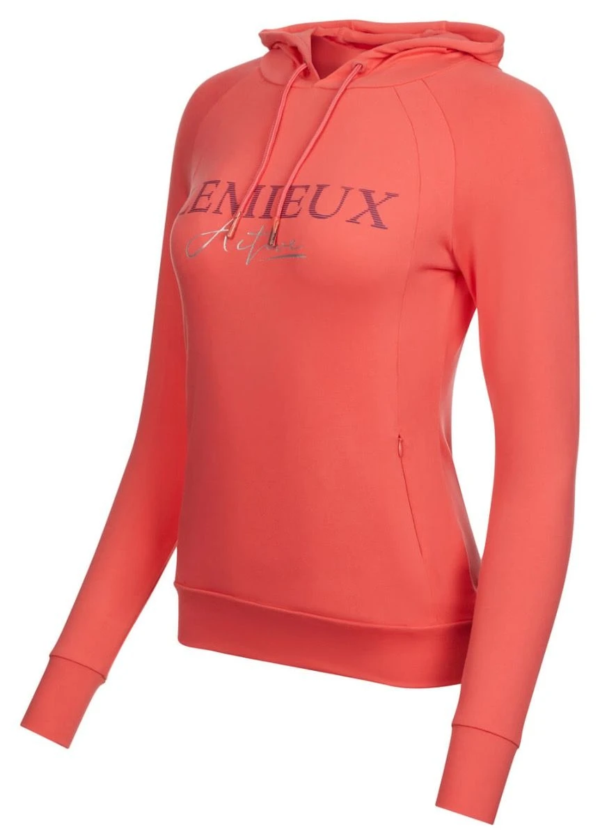 LeMieux Luxe Hoodie - Papaya 3 LeMieux Luxe Hoodie - Papaya - Image 3