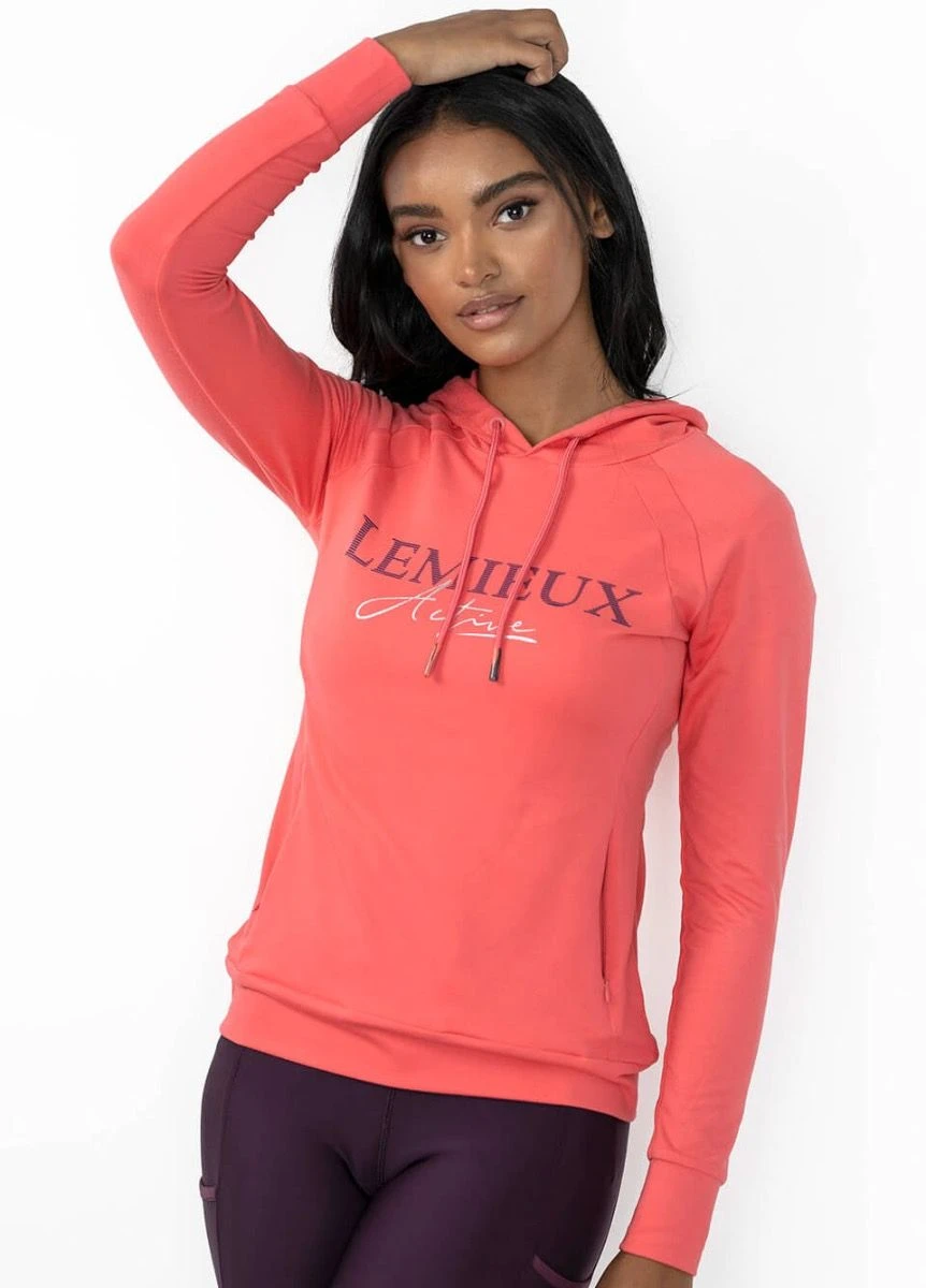 LeMieux Luxe Hoodie - Papaya 5 LeMieux Luxe Hoodie - Papaya - Image 5