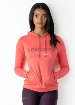 LeMieux Luxe Hoodie - Papaya 11 LeMieux Luxe Hoodie - Papaya -Equisstride Style Shop lemieux hoodie papaya 7rdy