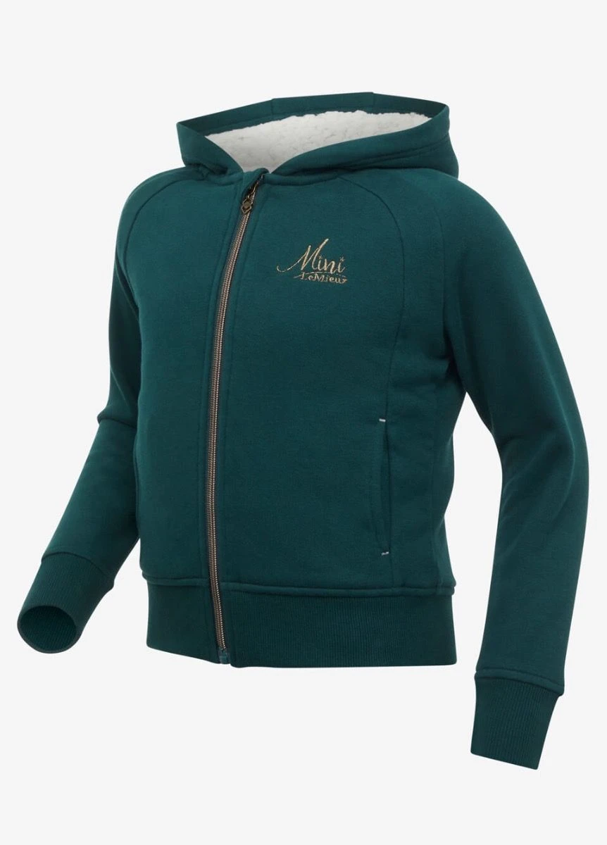 LeMieux Mini Sherpa Lined Lily Hoodie - Spruce 1 LeMieux Mini Sherpa Lined Lily Hoodie - Spruce