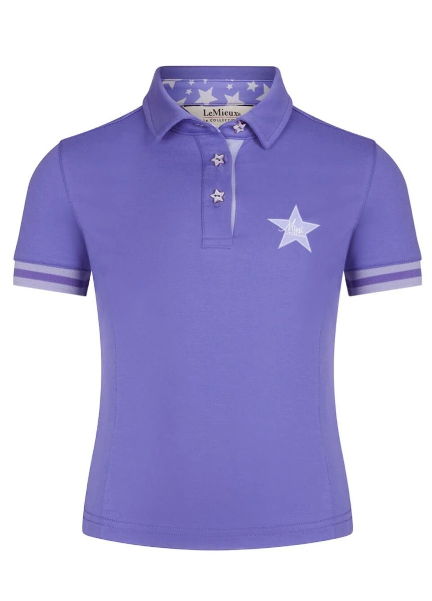 LeMieux Mini Polo Shirt - Bluebell 1 LeMieux Mini Polo Shirt - Bluebell