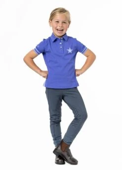 LeMieux Mini Polo Shirt - Bluebell 9 LeMieux Mini Polo Shirt - Bluebell -Equisstride Style Shop lemieux mini polo bluebell 5rdy