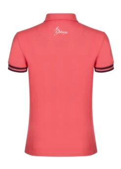LeMieux Polo Shirt - Papaya -Equisstride Style Shop lemieux polo shirt papaya 3rdy