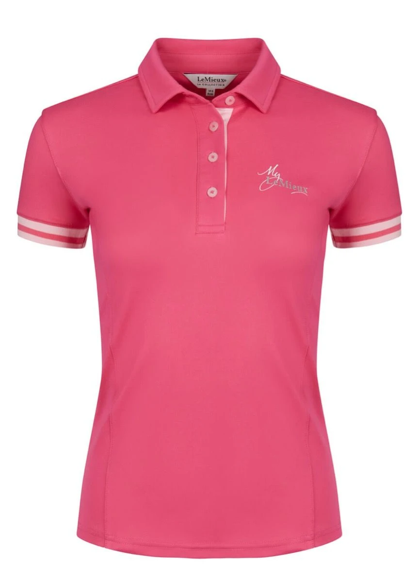 LeMieux Polo Shirt - Watermelon 1 LeMieux Polo Shirt - Watermelon