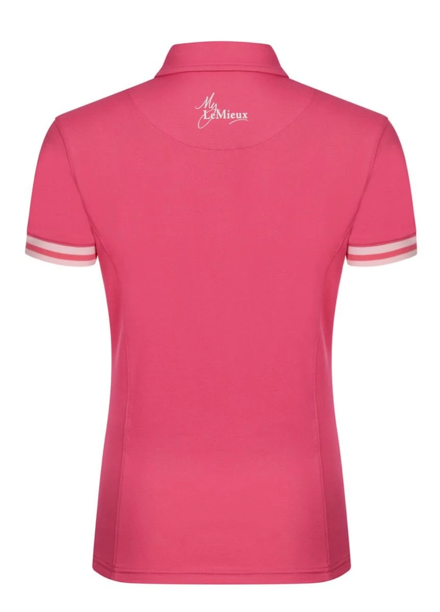 LeMieux Polo Shirt - Watermelon 3 LeMieux Polo Shirt - Watermelon - Image 3