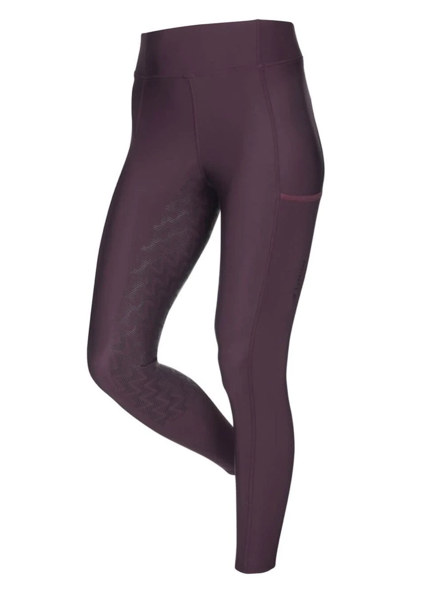 LeMieux Activewear Summer Pull On Breeches - Aubergine 1 LeMieux Activewear Summer Pull On Breeches - Aubergine