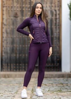 LeMieux Activewear Summer Pull On Breeches - Aubergine 6 LeMieux Activewear Summer Pull On Breeches - Aubergine -Equisstride Style Shop lemieux pullon breech aubergine 3rdy