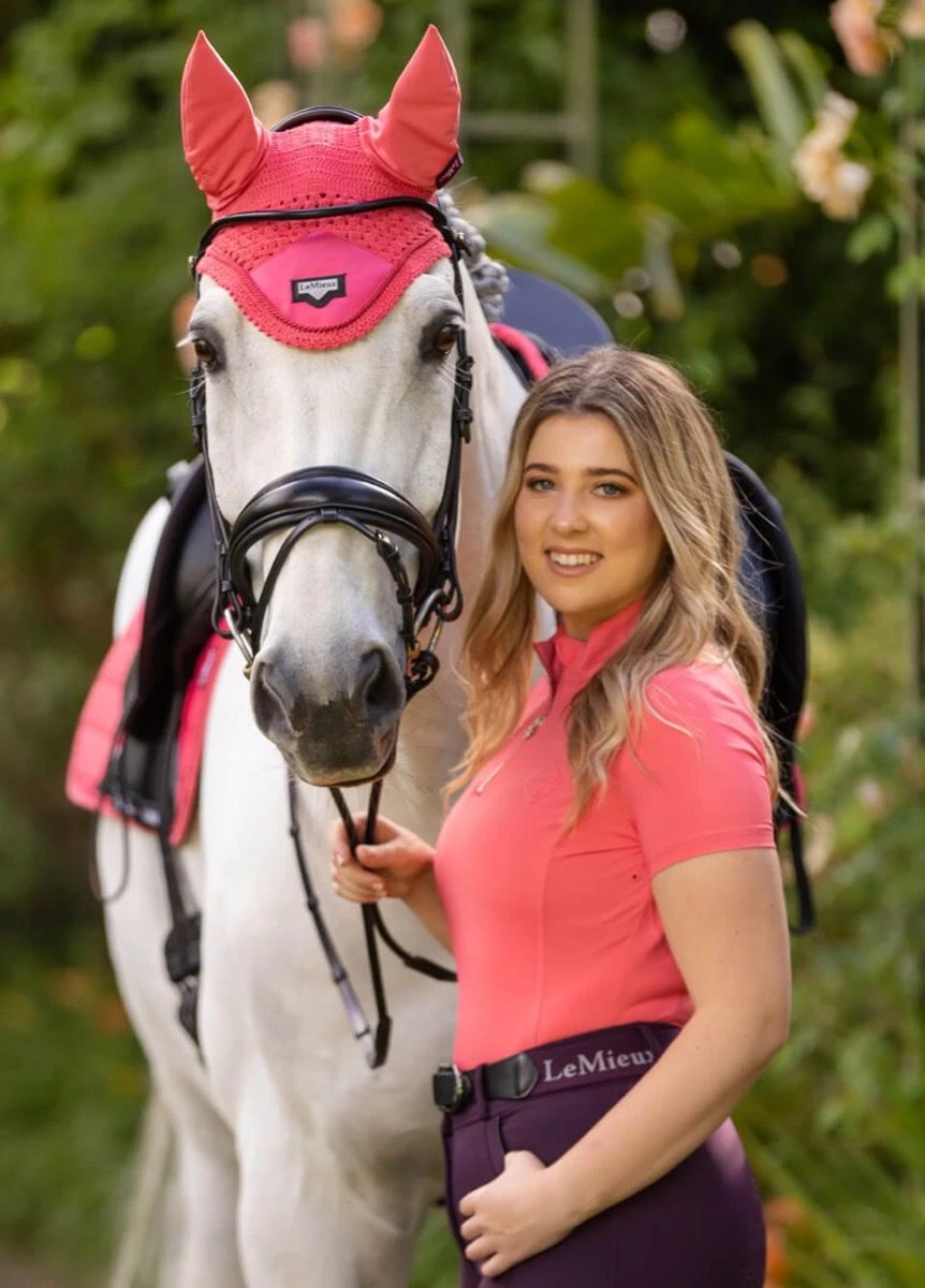 LeMieux Short Sleeve Base Layer - Papaya 4 LeMieux Short Sleeve Base Layer - Papaya - Image 4